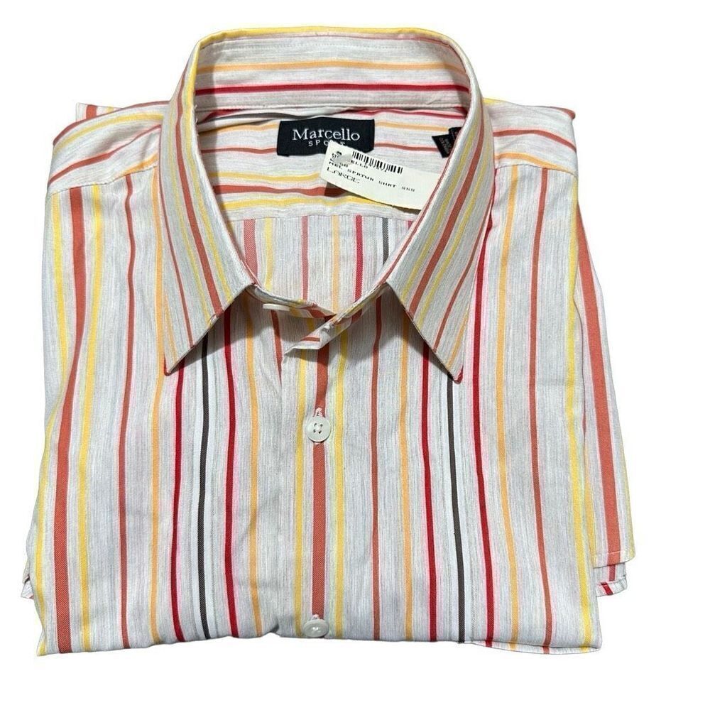 Marcello sport shirt multicolor, stripe size L.   A592